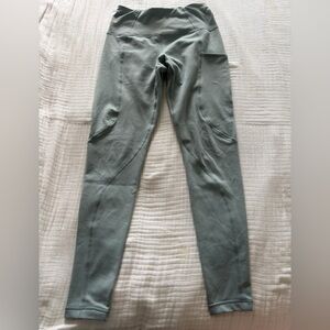 Sweaty Betty Therma Leggings Sage Green Full Length High Rise Pockets  S (6)